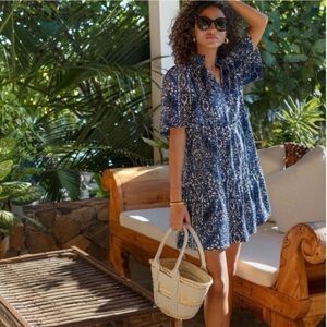 NWT Tuckernuck Crawford Dress - Montecito Midnights Print Size XL